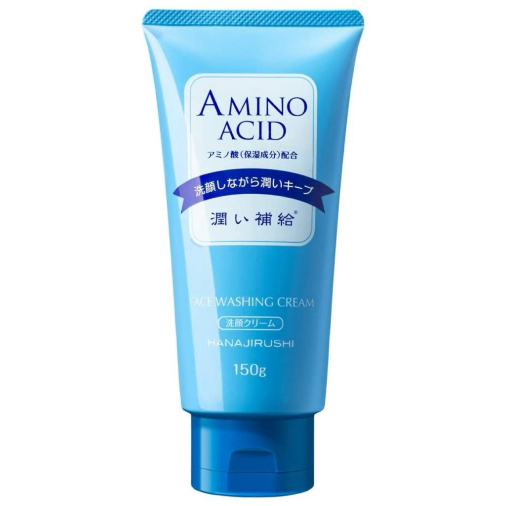 HANAJIRUSHI Amino Acid Facial Cleanser крем для вмивання сухої та чутливої шкіри, 150 гр